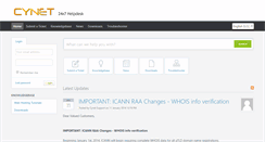 Desktop Screenshot of cynetsupport.com